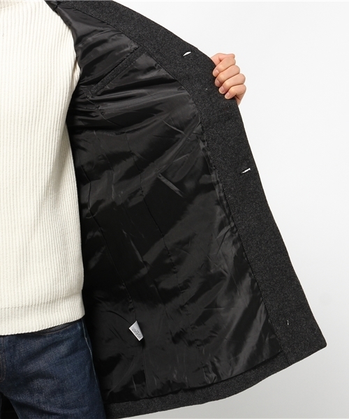 CIAOPANIC TYPY（チャオパニックティピー）の「【イタリアファブリック】ウールツイルチェスターコート（チェスターコート・メンズ・グレー/ネイビー/ブラック・LARGE/MEDIUM）」の12枚目の写真