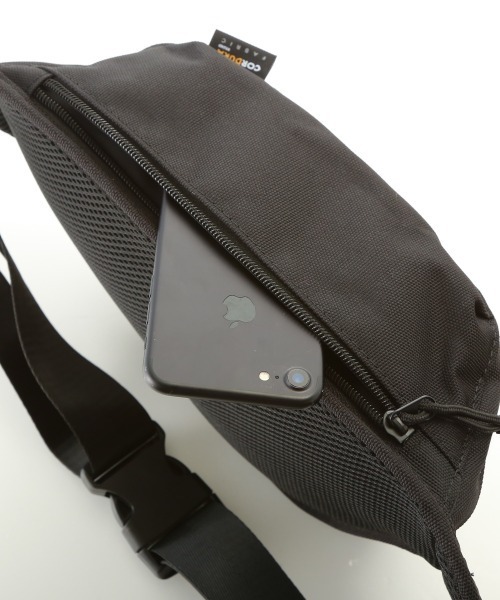 Rename（リネーム）の「Rename CORDURA ナイロンウエストバッグ RWN80028（ボディバッグ/ウエストポーチ・レディース・ブラック・XXXS）」の3枚目の写真