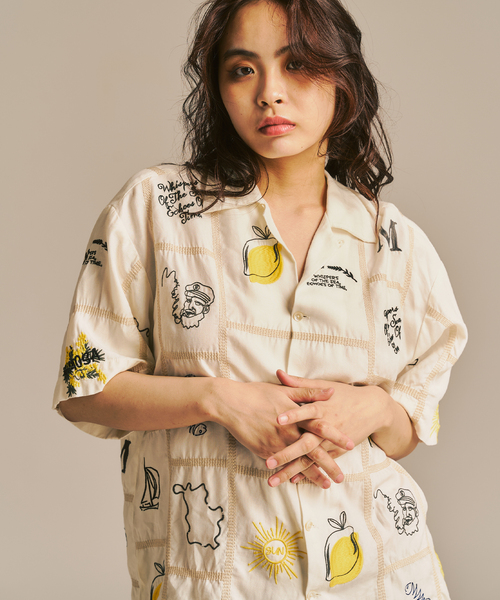 Lipa x 417 Édifice 半袖シャツ Lipa / リパ エンブロイダリーシャツ（シャツ/ブラウス）｜417