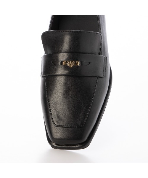 EVOL（イーボル）の「【晴雨兼用・ふかふか】スクエア3.5cmコインローファー IZ5786（レインシューズ・レディース・ブラウン/ブラック/ブラック系その他・22.0cm/22.5cm/23.0cm/23.5cm/24.0cm/24.5cm/25.0cm）」の4枚目の写真