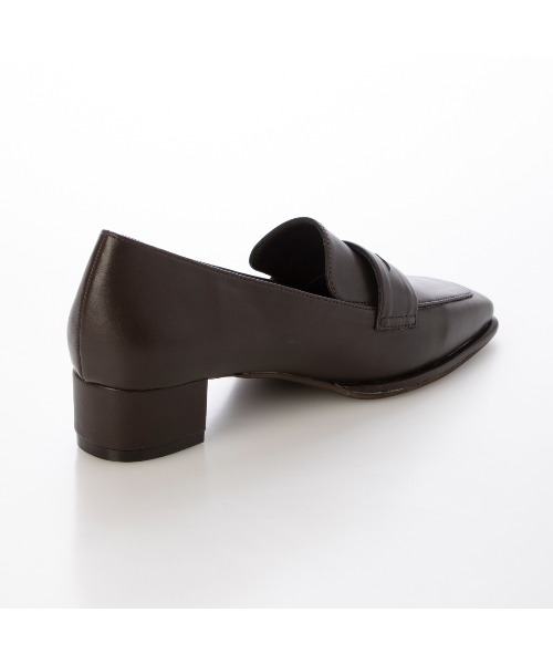 EVOL（イーボル）の「【晴雨兼用・ふかふか】スクエア3.5cmコインローファー IZ5786（レインシューズ・レディース・ブラウン/ブラック/ブラック系その他・22.0cm/22.5cm/23.0cm/23.5cm/24.0cm/24.5cm/25.0cm）」の12枚目の写真