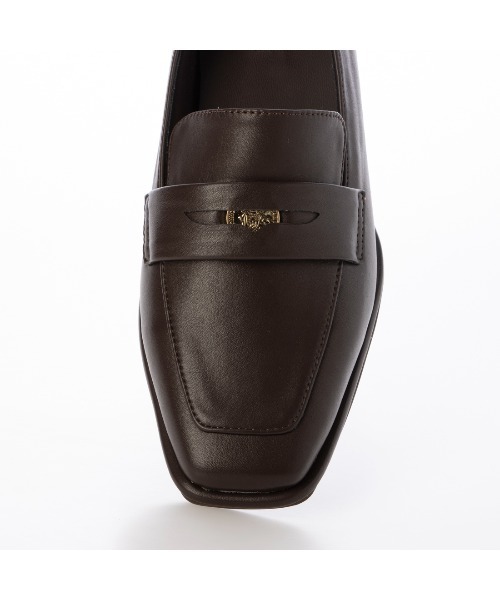 EVOL（イーボル）の「【晴雨兼用・ふかふか】スクエア3.5cmコインローファー IZ5786（レインシューズ・レディース・ブラウン/ブラック/ブラック系その他・22.0cm/22.5cm/23.0cm/23.5cm/24.0cm/24.5cm/25.0cm）」の14枚目の写真