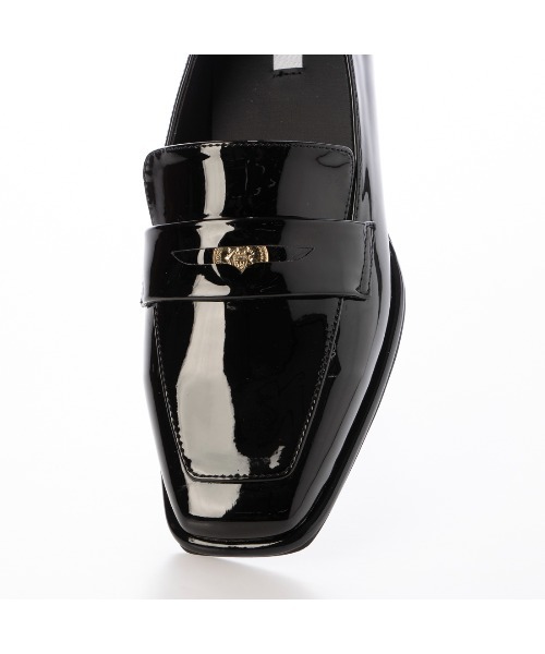 EVOL（イーボル）の「【晴雨兼用・ふかふか】スクエア3.5cmコインローファー IZ5786（レインシューズ・レディース・ブラウン/ブラック/ブラック系その他・22.0cm/22.5cm/23.0cm/23.5cm/24.0cm/24.5cm/25.0cm）」の9枚目の写真