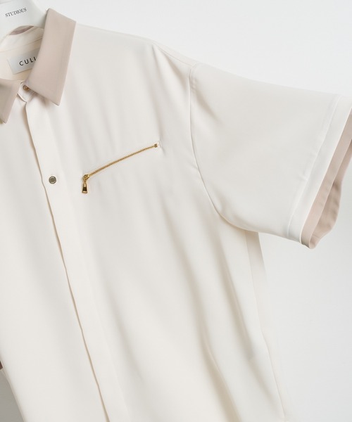 CULLNI 25SS 別注 クレリックシャツ CULLNI】別注 クレリックS/Sシャツ（シャツ/ブラウス）｜CULLNI