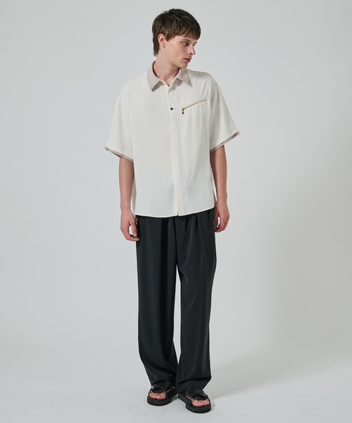 CULLNI 25SS 別注 クレリックシャツ CULLNI】別注 クレリックS/Sシャツ（シャツ/ブラウス）｜CULLNI