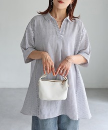 Riberry | チェック&ストライプスキッパーチュニック(チュニック)