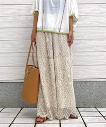 Q | スカラレースワイドパンツ(その他パンツ)