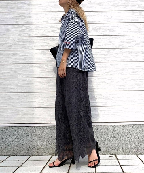 00s dark coquette 裾スカラップ ティアードスカパン suzuki takayuki スズキタカユキ garthered pantsⅠ[T001-17/black]
