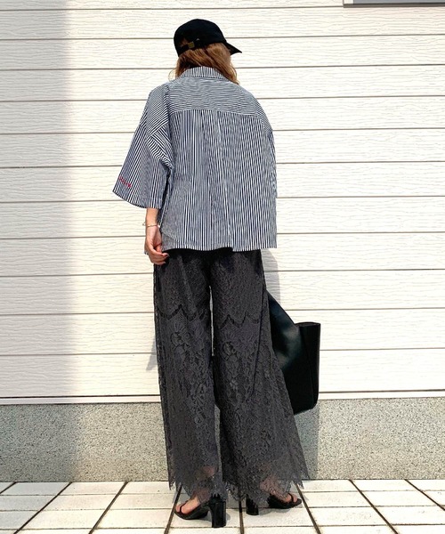 スカラレースワイドパンツ（その他パンツ）｜Q（キュー）の