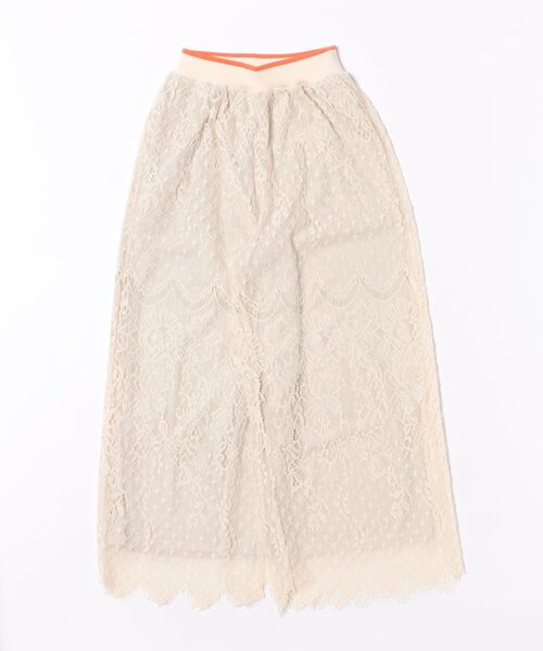 Q（キュー）の「スカラレースワイドパンツ（その他パンツ・レディース・アイボリー/チャコールグレー・MEDIUM）」の19枚目の写真