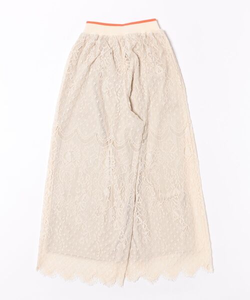 Q（キュー）の「スカラレースワイドパンツ（その他パンツ・レディース・アイボリー/チャコールグレー・MEDIUM）」の21枚目の写真