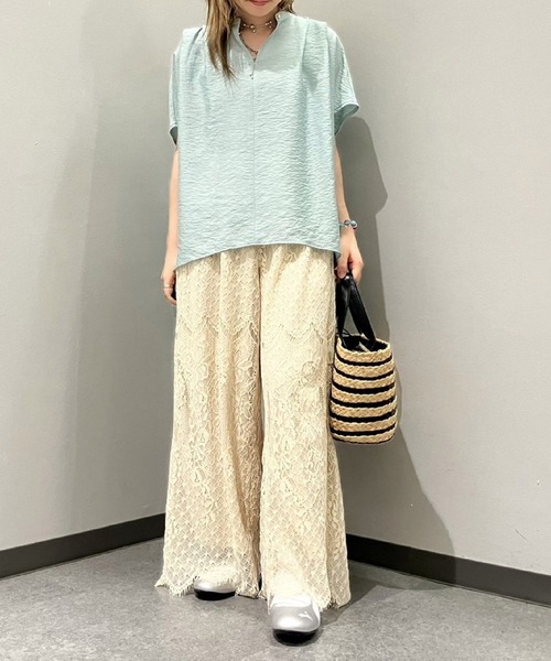 スカラレースワイドパンツ（その他パンツ）｜Q（キュー）の