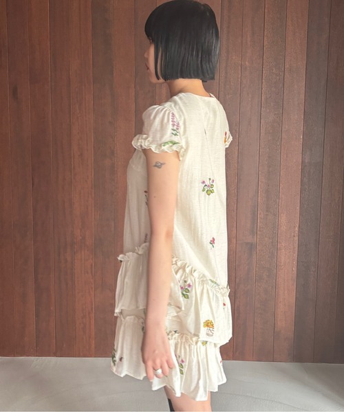 フリルミニワンピース Darich ワンピース ダブルフリルミニワンピース : ZOZOTOWN