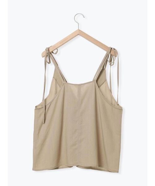 Samansa Mos2 blue（サマンサモスモスブルー）の「◎キャミソールジレ（シャツ/ブラウス・レディース・ベージュ/ブラック/チャコールグレー・F）」の18枚目の写真