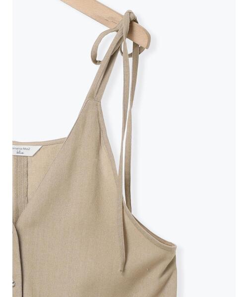 Samansa Mos2 blue（サマンサモスモスブルー）の「◎キャミソールジレ（シャツ/ブラウス・レディース・ベージュ/ブラック/チャコールグレー・F）」の16枚目の写真