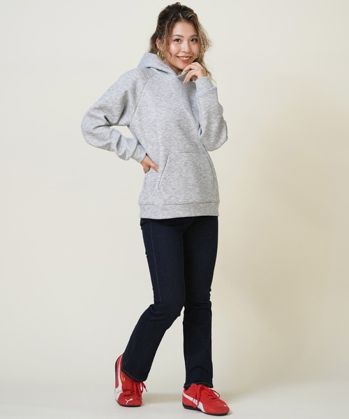 THE NORTH FACE（ザノースフェイス）の「THE NORTH FACE/ザ・ノース・フェイス TECH AIR SWEAT HD パーカー スウェット NTW62583（パーカー・レディース・ブラック/ミックスグレー/ホワイト×グレー/サックスブルー・XL/L/M）」の19枚目の写真