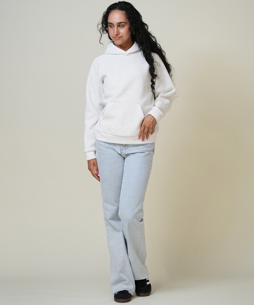 THE NORTH FACE（ザノースフェイス）の「THE NORTH FACE/ザ・ノース・フェイス TECH AIR SWEAT HD パーカー スウェット NTW62583（パーカー・レディース・ブラック/ミックスグレー/ホワイト×グレー/サックスブルー・XL/L/M）」の9枚目の写真