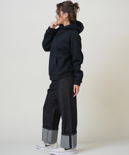 THE NORTH FACE（ザノースフェイス）の「THE NORTH FACE/ザ・ノース・フェイス TECH AIR SWEAT HD パーカー スウェット NTW62583（パーカー・レディース・ブラック/ミックスグレー/ホワイト×グレー/サックスブルー・XL/L/M）」の13枚目の写真