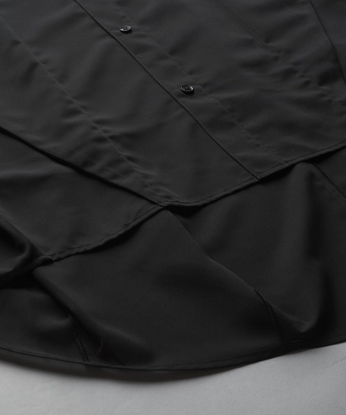 NO ID.(ノーアイディ)の「【NO ID.】Squid Half Sleeve Long Shirt / Squid ハーフ スリーブ ロング シャツ(シャツ/ブラウス・メンズ・グレー/ブラック/ホワイト・ONE SIZE)」の11枚目の写真