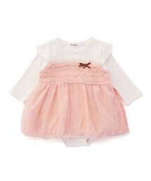 SLAP SLIP BABY | キラキラドットチュールスカートロンパースベビー(70~80cm)(ロンパース)