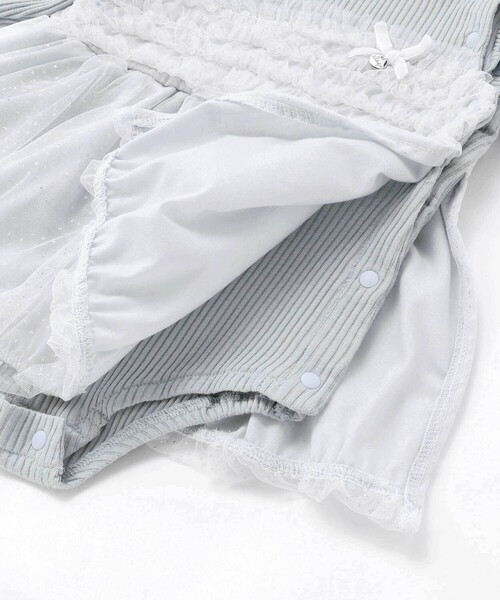 SLAP SLIP BABY（スラップスリップベビー）の「キラキラドットチュールスカートロンパースベビー(70~80cm)（ロンパース・キッズ・ブルー/オレンジ・70cm/80ｃｍ）」の12枚目の写真