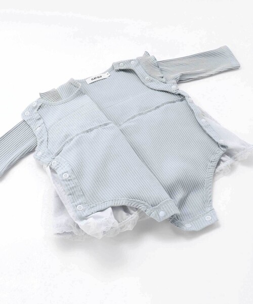 SLAP SLIP BABY（スラップスリップベビー）の「キラキラドットチュールスカートロンパースベビー(70~80cm)（ロンパース・キッズ・ブルー/オレンジ・70cm/80ｃｍ）」の13枚目の写真