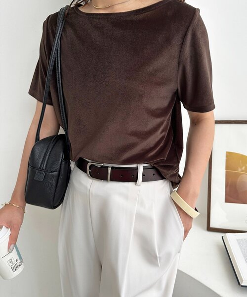 DISCOAT(ディスコート)の「シンプルレザーベルト(ベルト・レディース・ブラック/ブラウン・FREE)」の7枚目の写真