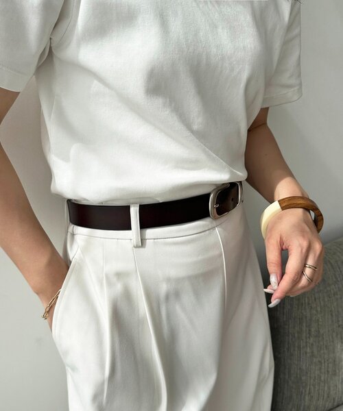 DISCOAT(ディスコート)の「シンプルレザーベルト(ベルト・レディース・ブラック/ブラウン・FREE)」の4枚目の写真