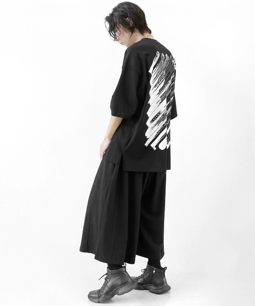 minsobi（ミンソビ）の「タックボリュームワイドバミューダ（その他パンツ・メンズ・ブラック/グレー・FREE）」の12枚目の写真