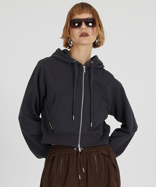 PRANK PROJECT ウールブレンドジャージトップ チャコールグレー PRANK PROJECT ウールブレンドジャージトップ / Wool Blend