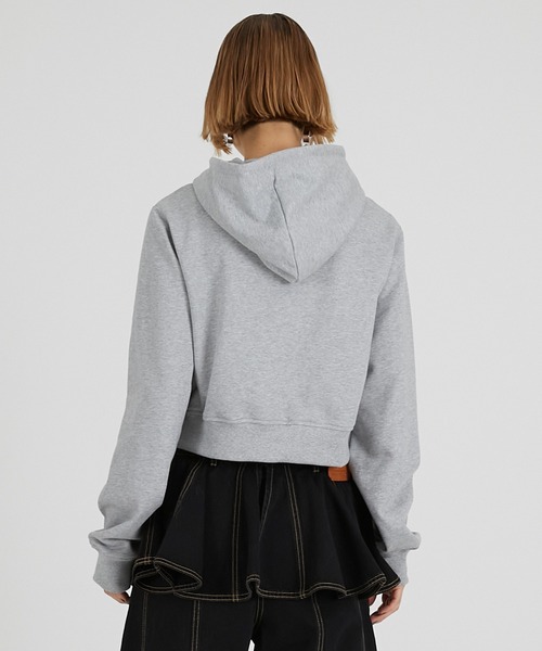 PRANK PROJECT(プランクプロジェクト)の「ミニジップアップフーディ / Mini Zip-up Hoodie(パーカー・レディース・チャコールグレー/グレー/ピンク・FREE)」の13枚目の写真