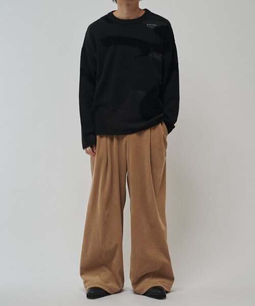Lui's(ルイス)の「ランダムインターシャニット(ニット/セーター・メンズ・ブラック/ネイビー・FREE)」の19枚目の写真
