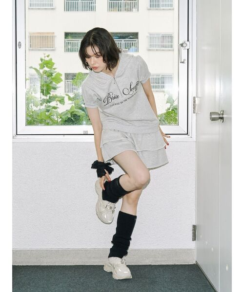 jouetie（ジュエティ）の「ロゴフリルミニワンピース（ワンピース・レディース・ブラック/グレー/ピンク・MEDIUM）」の13枚目の写真