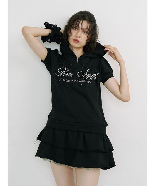 jouetie（ジュエティ）の「ロゴフリルミニワンピース（ワンピース・レディース・ブラック/グレー/ピンク・MEDIUM）」の17枚目の写真