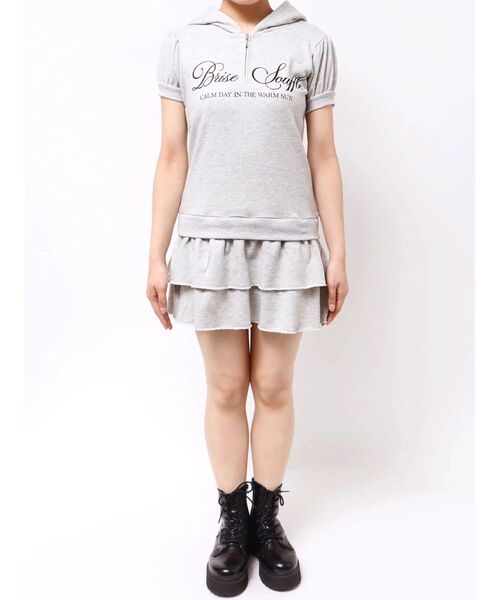 jouetie（ジュエティ）の「ロゴフリルミニワンピース（ワンピース・レディース・ブラック/グレー/ピンク・MEDIUM）」の21枚目の写真