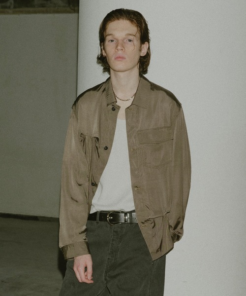 セール】RAYON SILK SHIRT JACKET（シャツ/ブラウス）｜JIEDA（ジエダ