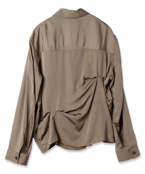 JIEDA（ジエダ）の「RAYON SILK SHIRT JACKET（シャツ/ブラウス・メンズ・サンドグレー/ブラック・1/2）」の12枚目の写真