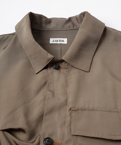 JIEDA（ジエダ）の「RAYON SILK SHIRT JACKET（シャツ/ブラウス・メンズ・サンドグレー/ブラック・1/2）」の20枚目の写真