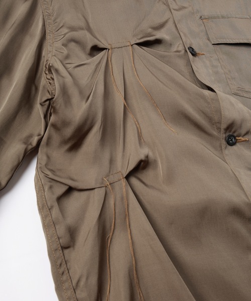 JIEDA（ジエダ）の「RAYON SILK SHIRT JACKET（シャツ/ブラウス・メンズ・サンドグレー/ブラック・1/2）」の22枚目の写真