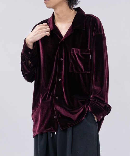 美品foufou ベロア　ブラウス　ジャケット　ベルベット 長袖シャツ 楽天市場】ジャケット 黒 ベロア ベルベット フリル レトロ かわいい