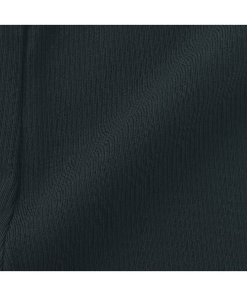 無印良品（ムジルシリョウヒン）の「キッズ　ストレッチリブ編み　レギンス（七分丈）（レギンス/スパッツ・キッズ・ブラック・110/120/130/150/140）」の3枚目の写真