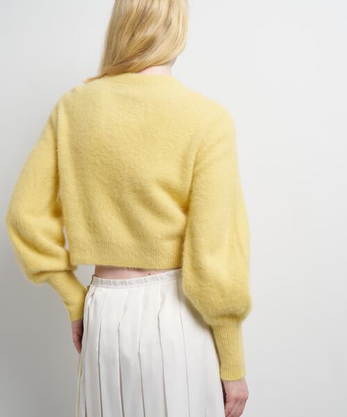 LANVIN en Bleu（ランバンオンブルー）の「フォックスカシミヤパフスリーブニット（ニット/セーター・レディース・ボルドー/イエロー/チャコールグレー/オフホワイト・38）」の10枚目の写真