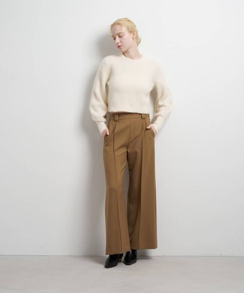 LANVIN en Bleu（ランバンオンブルー）の「フォックスカシミヤパフスリーブニット（ニット/セーター・レディース・ボルドー/イエロー/チャコールグレー/オフホワイト・38）」の11枚目の写真