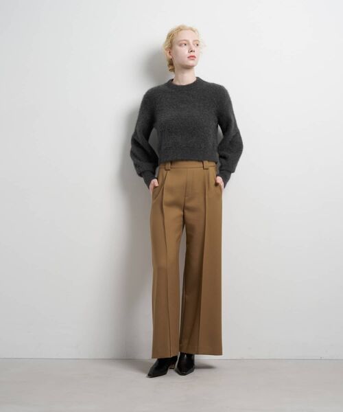 LANVIN en Bleu（ランバンオンブルー）の「フォックスカシミヤパフスリーブニット（ニット/セーター・レディース・ボルドー/イエロー/チャコールグレー/オフホワイト・38）」の18枚目の写真