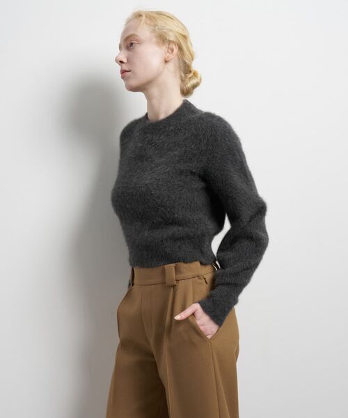 LANVIN en Bleu（ランバンオンブルー）の「フォックスカシミヤパフスリーブニット（ニット/セーター・レディース・ボルドー/イエロー/チャコールグレー/オフホワイト・38）」の22枚目の写真