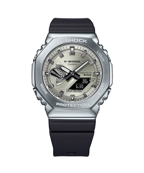 G-SHOCK（ジーショック）の「メタルベゼル / スマートフォンリンク＆タフソーラー / GBM-2100A-8BJF（アナログ腕時計・メンズ・イエローゴールド・FREE）」の2枚目の写真