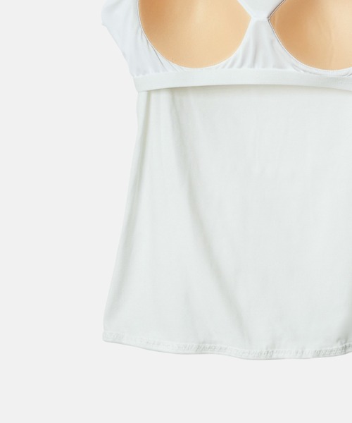 LE CIEL BLEU（ルシェルブルー）の「ラシェッドチュールキャミトップ / Ruched Tulle Cami Top（Tシャツ/カットソー・レディース・オフホワイト/ライトブルー/ライトピンク/ブラック・38/36）」の9枚目の写真