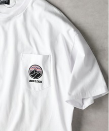 CAMP7 | 【接触冷感】【CAMP7】ロゴワッペン胸ポケットＴシャツ / エコ素材(Tシャツ/カットソー)