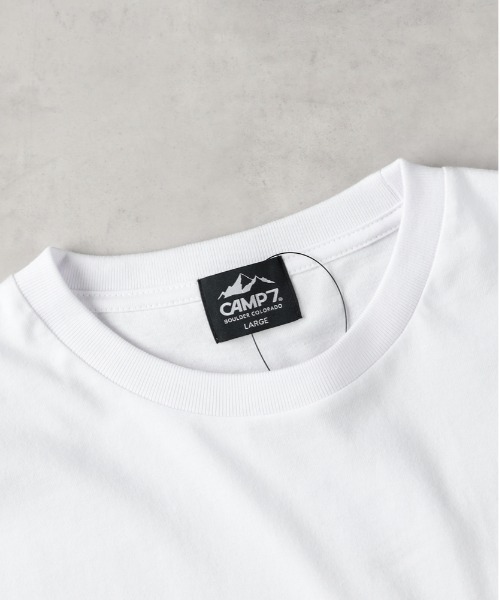 CAMP7（キャンプセブン）の「【接触冷感】【CAMP7】ロゴワッペン胸ポケットＴシャツ / エコ素材（Tシャツ/カットソー・メンズ・ブラック/ホワイト・XL/M/L）」の15枚目の写真