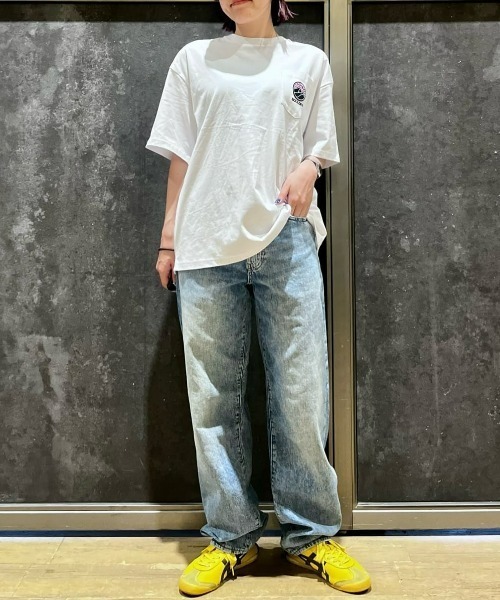 CAMP7（キャンプセブン）の「【接触冷感】【CAMP7】ロゴワッペン胸ポケットＴシャツ / エコ素材（Tシャツ/カットソー・メンズ・ブラック/ホワイト・XL/M/L）」の7枚目の写真